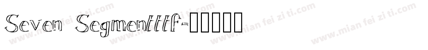 Seven Segmentttf字体转换